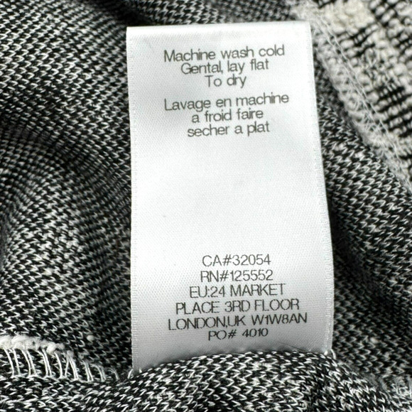 ANTHROPOLOGIE DOLAN Womens XS White Black Texture Sleeveless Savannah Ruffle Top - Picture 6 of 8